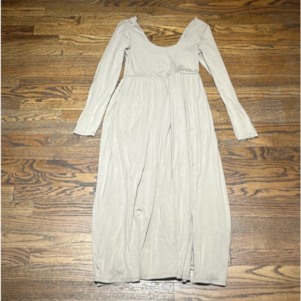 Long Sleeve Knit Ballet Dress - Picture 3 of 6